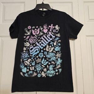 Skillet Band Graphic Tee - Pastel Tattoo Icon Print - SmallGilden Ultra Soft